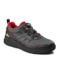 Sicherheitshalbschuh S1P Astana schwarz/rot