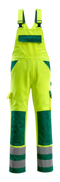Mascot Latzhose mit Knietaschen Safe compete Barras Hi-vis Gelb/Grün