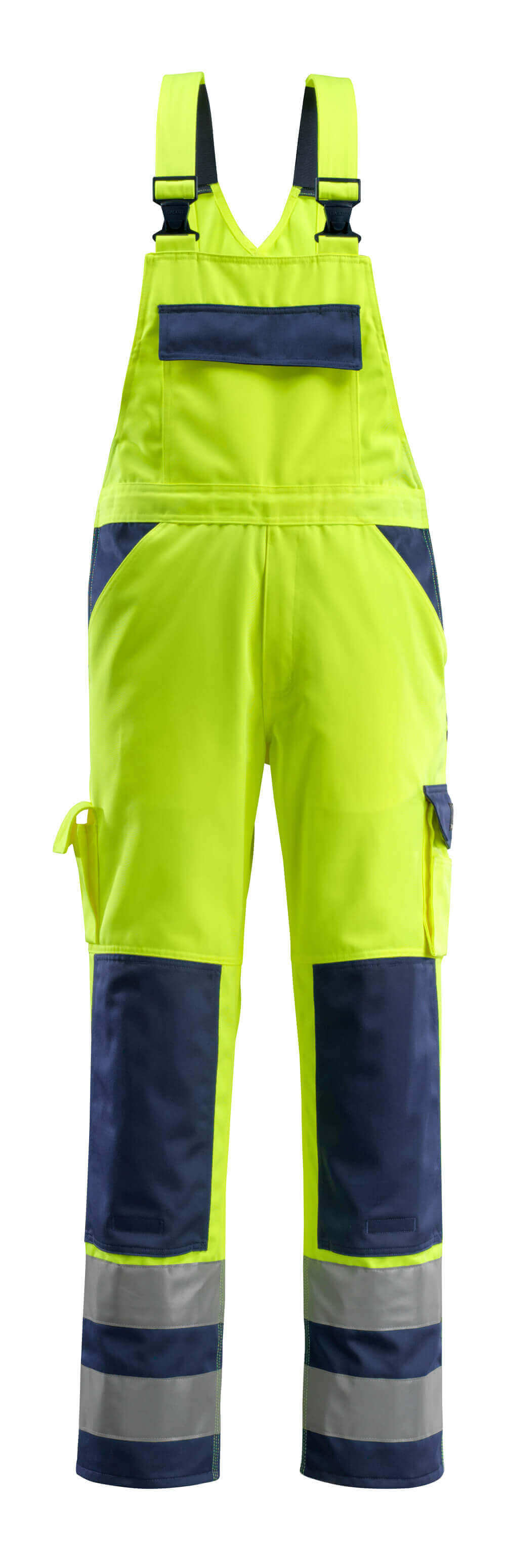 Mascot Latzhose mit Knietaschen Safe compete Barras Hi-vis Gelb/Marine
