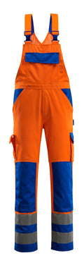 Mascot Latzhose mit Knietaschen Safe compete Barras Hi-vis Orange/Kornblau