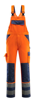 Mascot Latzhose mit Knietaschen Safe compete Barras Hi-vis Orange/Marine