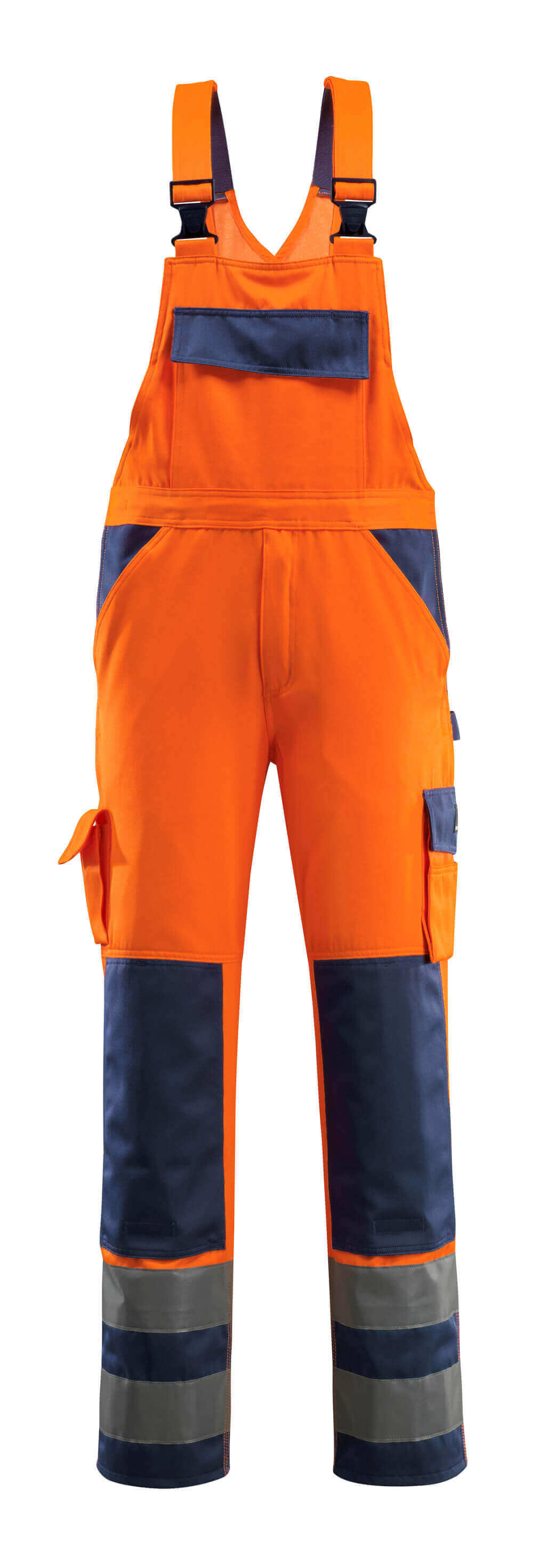 Mascot Latzhose mit Knietaschen Safe compete Barras Hi-vis Orange/Marine