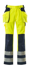 Mascot Hose mit Hängetaschen Safe compete Almas Hi-vis Gelb/Marine