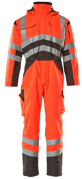 Mascot Winteroverall Safe young Safara A Hi-vis Rot/Dunkelanthrazit