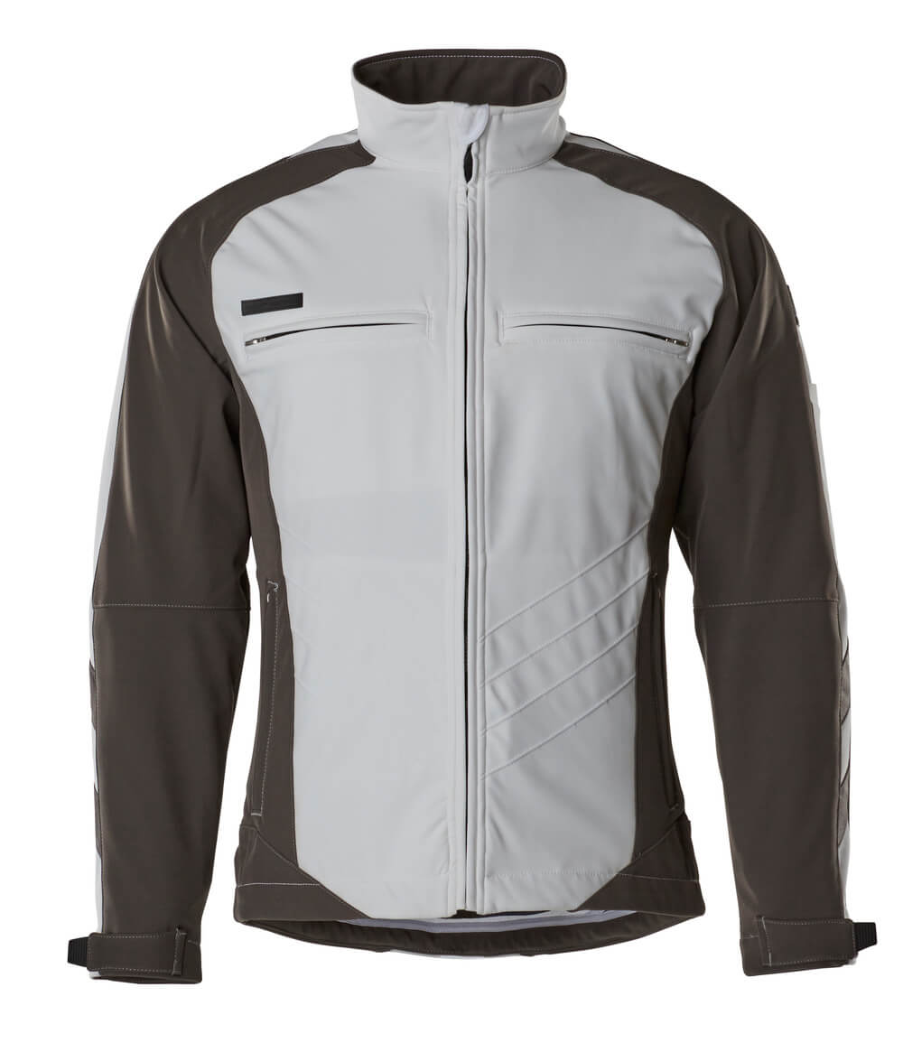 Mascot Soft Shell Jacke Unique Dresden Weiß/Dunkelanthrazit