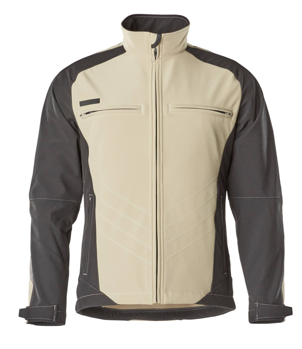 Mascot Soft Shell Jacke Unique Dresden Hellkhaki/Schwarz