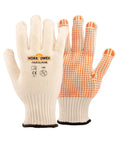 Feinstrickhandschuh Orange Dot weiß/orange