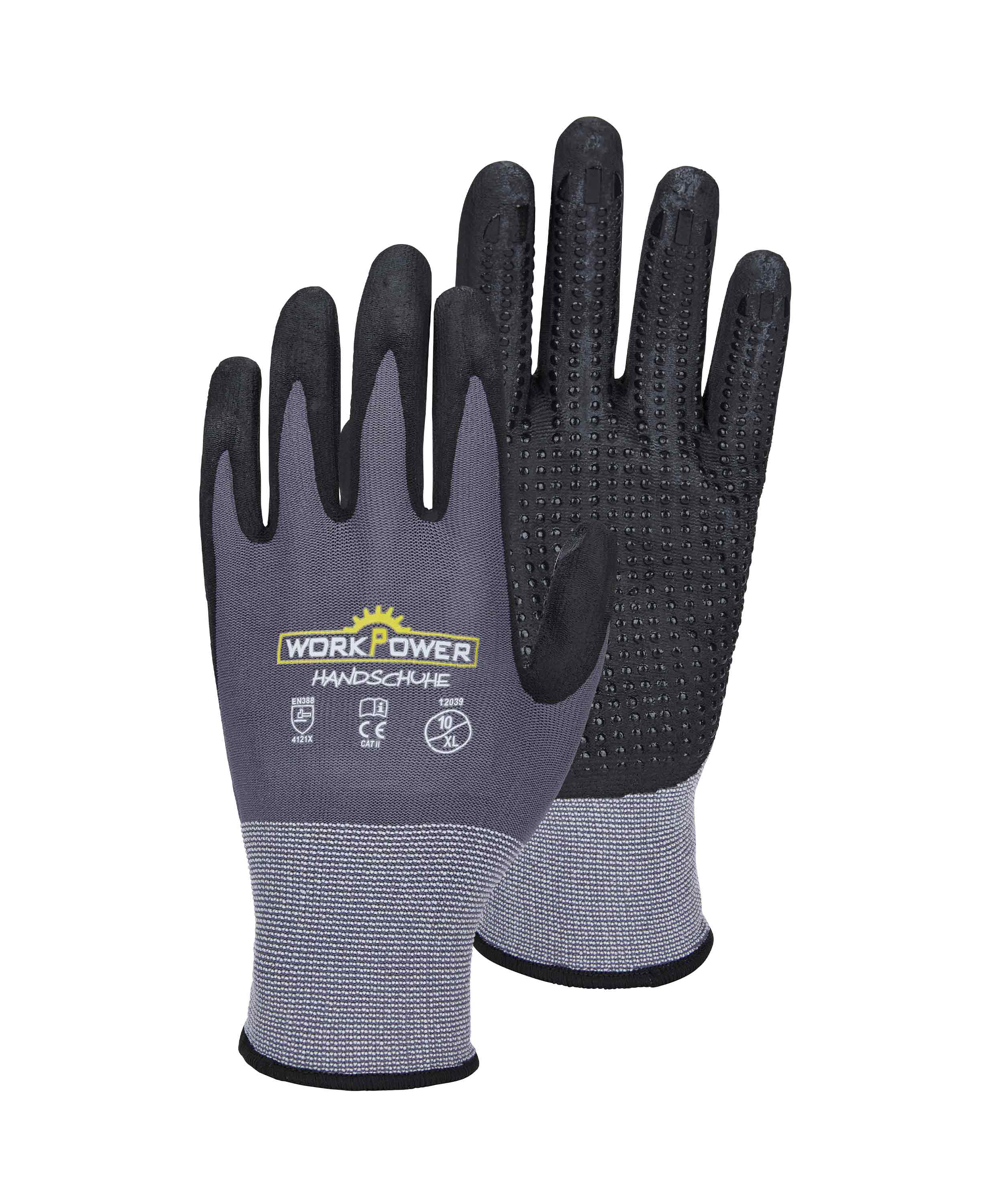 Nitrilhandschuh Argos Dot - 6er Pack anthrazit/schwarz