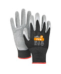 Feinstrickhandschuh Pan schwarz/grau