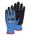 Arbeitshandschuh Action Green dunkelblau-meliert/schwarz