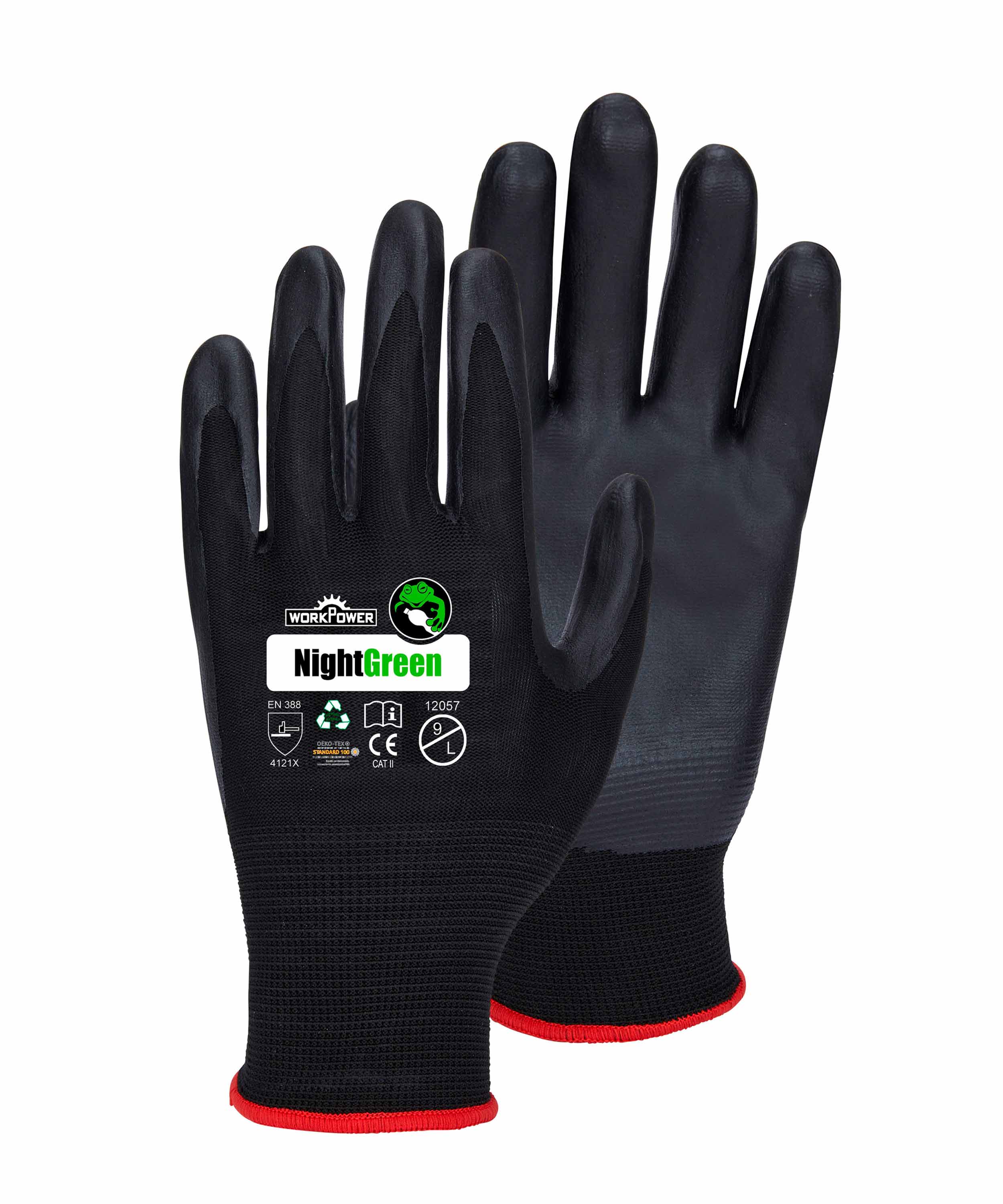 Arbeitshandschuh Night Green schwarz
