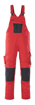 Mascot Latzhose mit Knietaschen Unique Leipzig Rot/Schwarz
