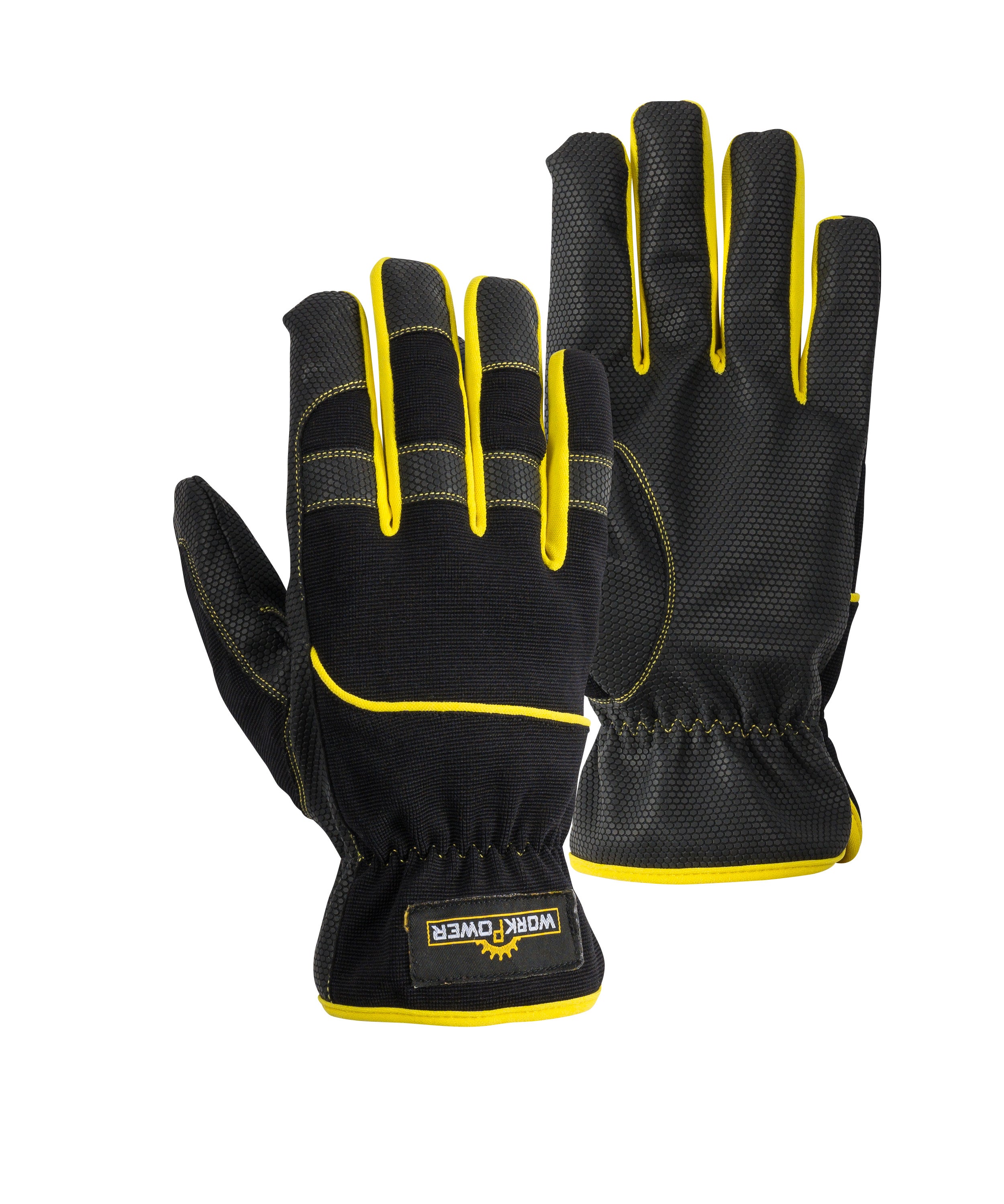Mechaniker Handschuh Priamos schwarz/gelb