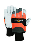 Schnittschutzhandschuh orange/grau
