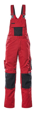 Mascot Latzhose mit Knietaschen Unique Augsburg Rot/Schwarz