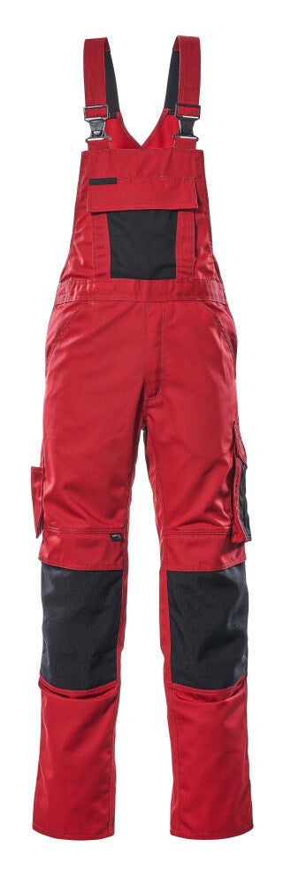 Mascot Latzhose mit Knietaschen Unique Augsburg Rot/Schwarz