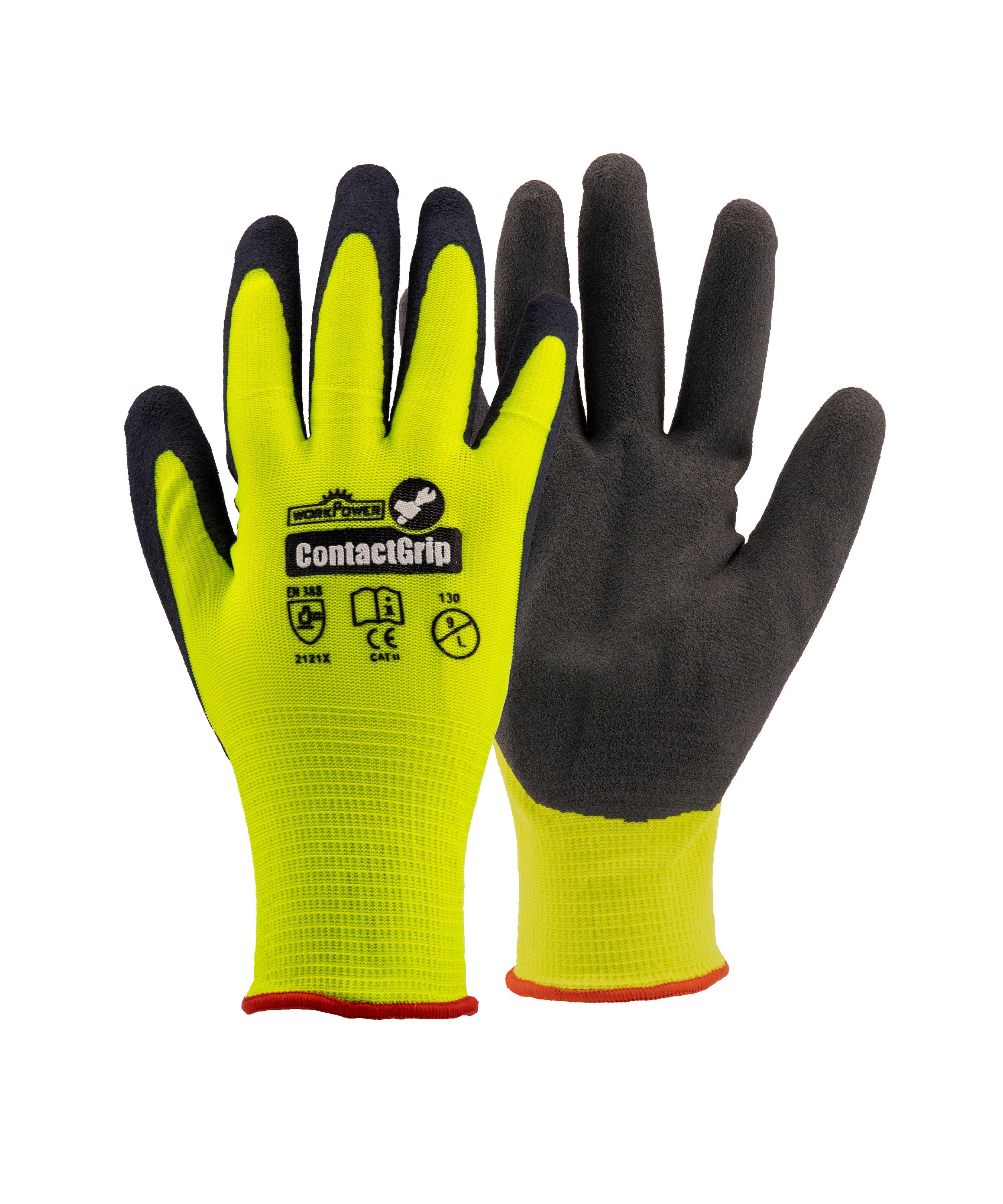 Arbeitshandschuh Contact Grip gelb/schwarz