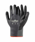 Nitril-Schutzhandschuh Merkur - 6er Pack grau/schwarz
