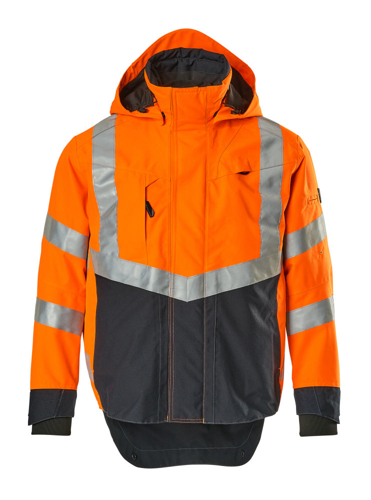 Mascot Hard Shell Jacke Safe supreme Harlow Hi-vis Orange/Schwarzblau