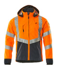 Mascot Soft Shell Jacke Safe supreme Blackpool Hi-vis Orange/Schwarzblau