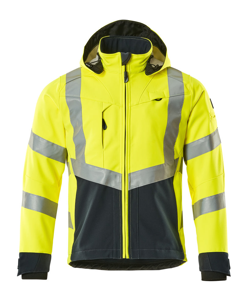 Mascot Soft Shell Jacke Safe supreme Blackpool Hi-vis Gelb/Schwarzblau