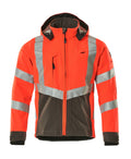Mascot Soft Shell Jacke Safe supreme Blackpool Hi-vis Rot/Dunkelanthrazit