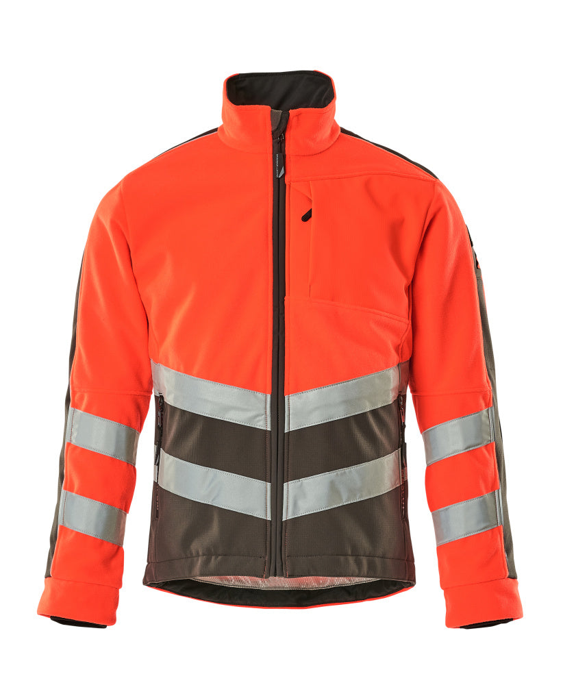 Mascot Fleecejacke Safe supreme Sheffield Hi-vis Rot/Dunkelanthrazit