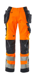Mascot Hose mit Hängetaschen Safe supreme Wigan Hi-vis Orange/Schwarzblau