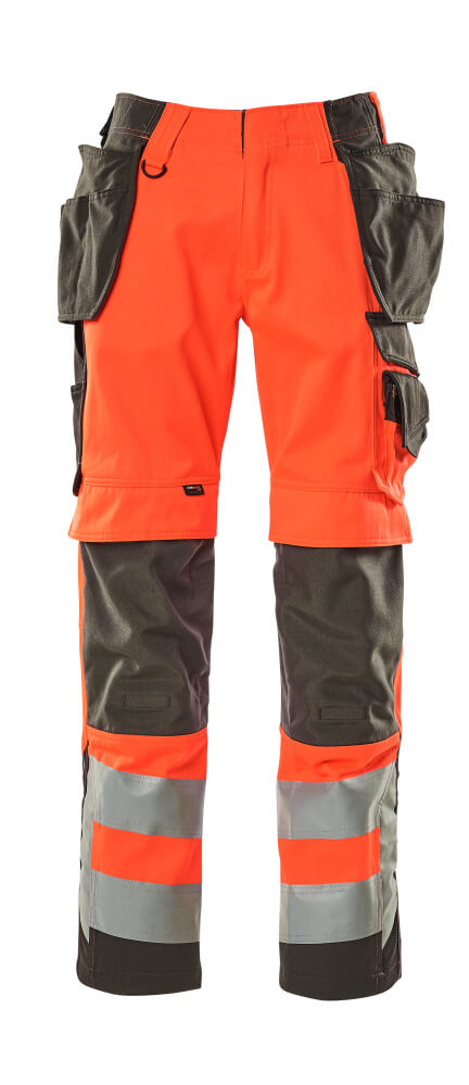 Mascot Hose mit Hängetaschen Safe supreme Wigan Hi-vis Rot/Dunkelanthrazit