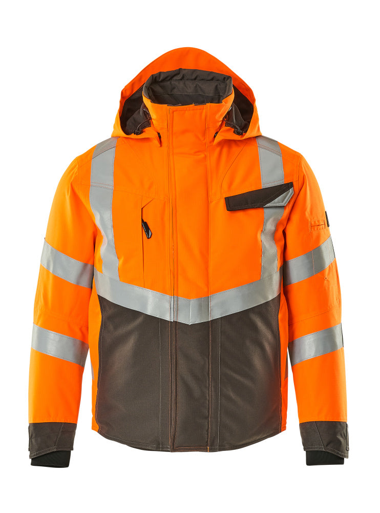 Mascot Winterjacke Safe supreme Hastings Hi-vis Orange/Dunkelanthrazit