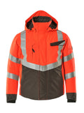 Mascot Winterjacke Safe supreme Hastings Hi-vis Rot/Dunkelanthrazit