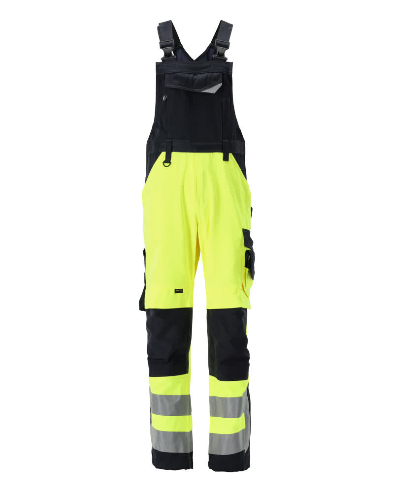 Mascot Latzhose mit Knietaschen Safe supreme Newcastle Hi-vis Gelb/Schwarzblau