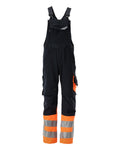 Mascot Latzhose mit Knietaschen Safe supreme Sunderland Schwarzblau/Hi-vis Orange