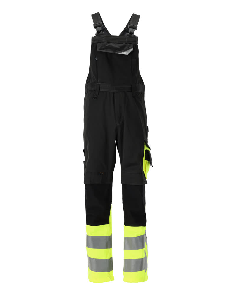 Mascot Latzhose mit Knietaschen Safe supreme Sunderland Schwarz/Hi-vis Gelb