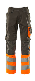 Mascot Hose mit Knietaschen Safe supreme Leeds Dunkelanthrazit/Hi-vis Orange