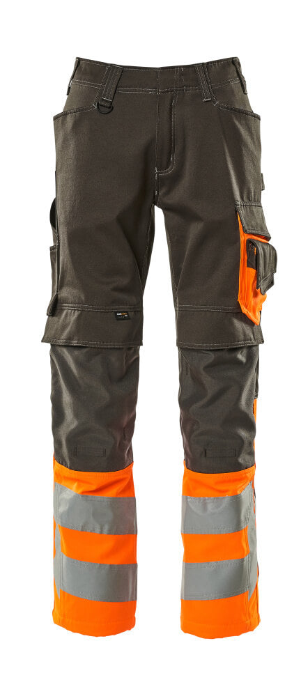 Mascot Hose mit Knietaschen Safe supreme Leeds Dunkelanthrazit/Hi-vis Orange