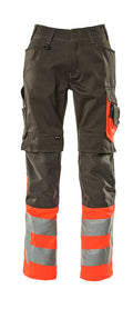 Mascot Hose mit Knietaschen Safe supreme Leeds Dunkelanthrazit/Hi-vis Rot