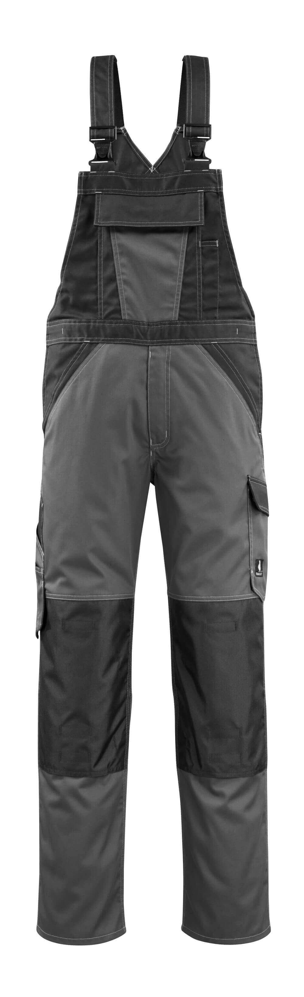 Mascot Latzhose mit Knietaschen Light Leeton Dunkelanthrazit/Schwarz