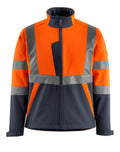 Mascot Soft Shell Jacke Safe light Kiama Hi-vis Orange/Schwarzblau