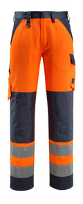 Mascot Hose mit Knietaschen Safe light Maitland Hi-vis Orange/Schwarzblau
