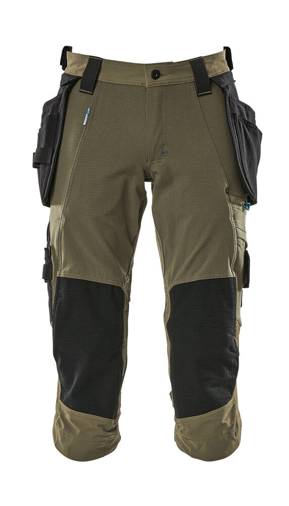Mascot Dreiviertel-Hose mit Hängetaschen Advanced Moosgrün