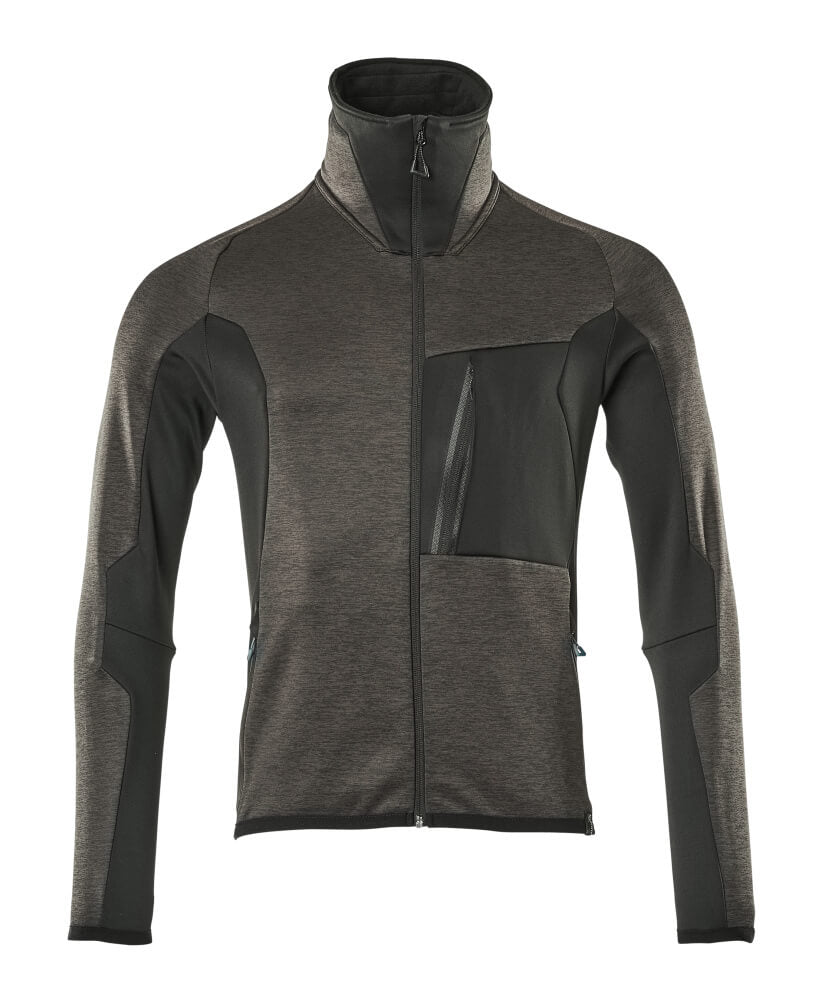 Mascot Fleecepullover mit Reißverschluss Advanced Dunkelanthrazit/Schwarz