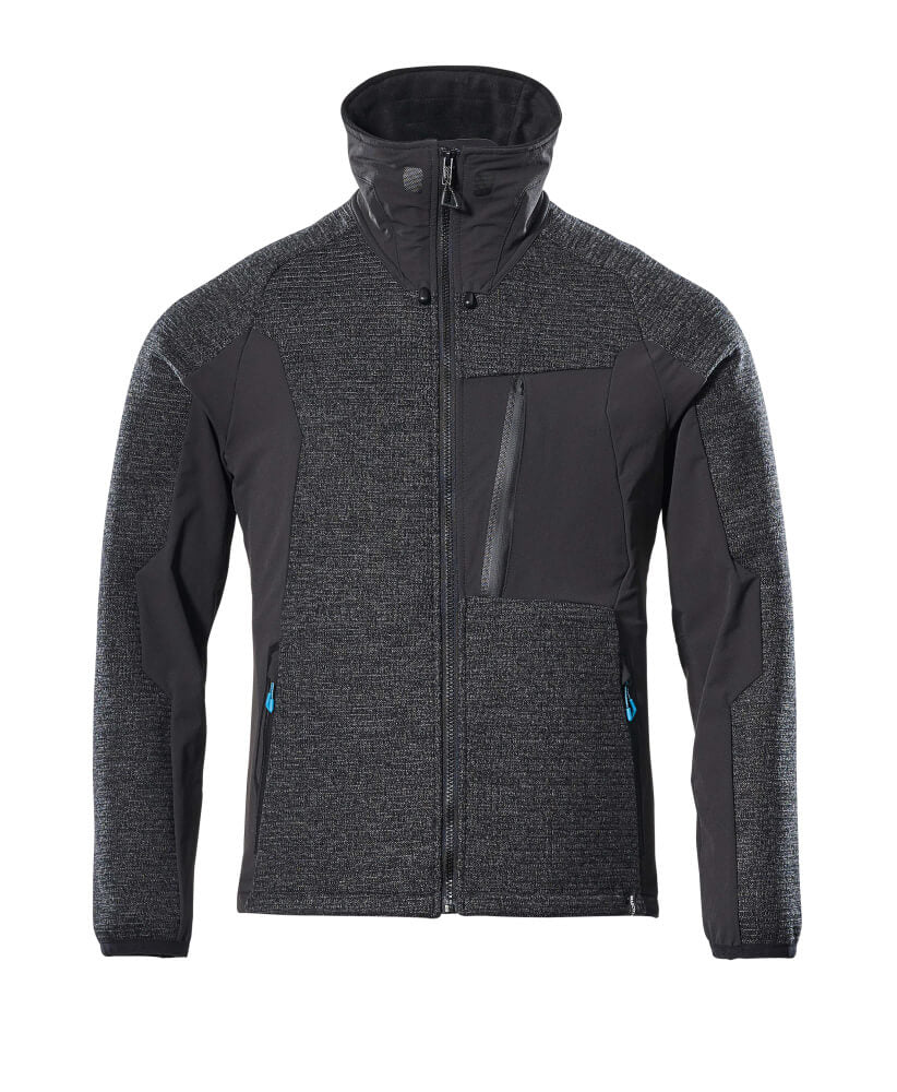 Mascot Strickjacke mit Reißverschluss Advanced Schwarz