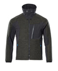Mascot Strickjacke mit Reißverschluss Advanced Moosgrün/Schwarz