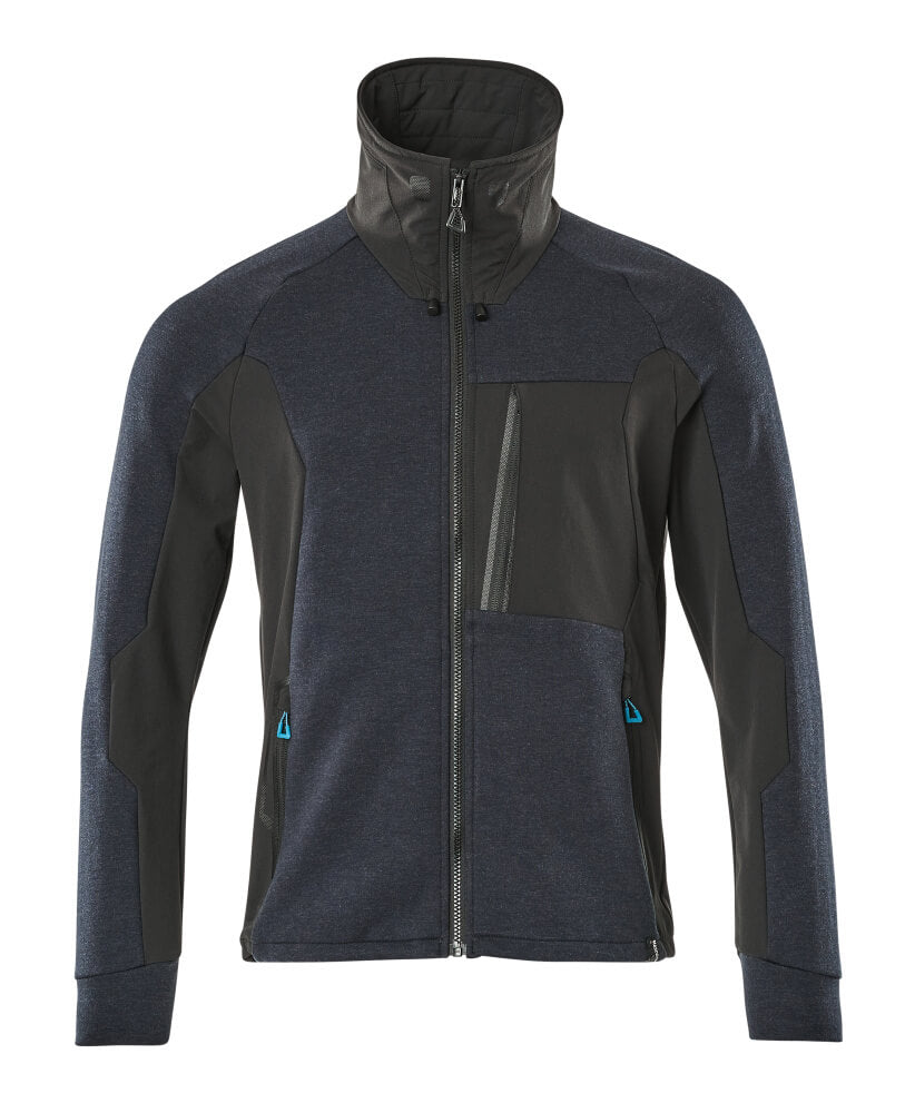 Mascot Sweatshirt mit Reißverschluss Advanced Schwarzblau/Schwarz