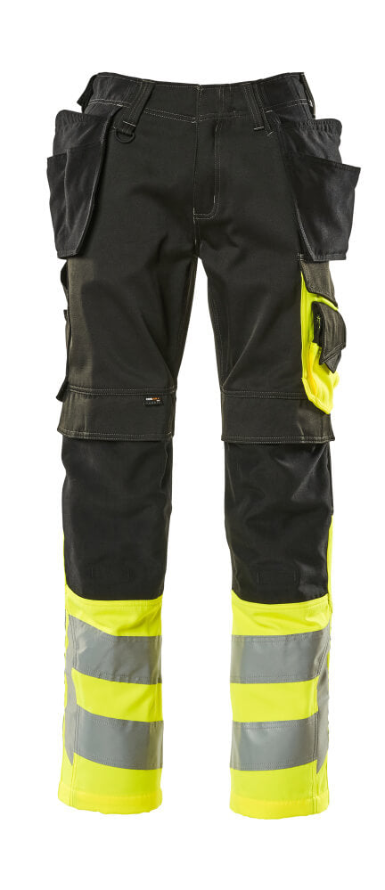 Mascot Hose mit Hängetaschen Safe supreme Schwarz/Hi-vis Gelb