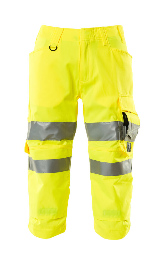 Mascot Dreiviertel-Hose mit Knietaschen Safe supreme Hi-vis Gelb