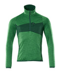 Mascot Fleecepullover mit kurzem Reißverschluss Accelerate Grasgrün/Grün