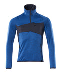 Mascot Fleecepullover mit kurzem Reißverschluss Accelerate Azurblau/Schwarzblau
