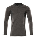 Mascot Polo-Shirt Langarm Accelerate Dunkelanthrazit  meliert/Schwarz